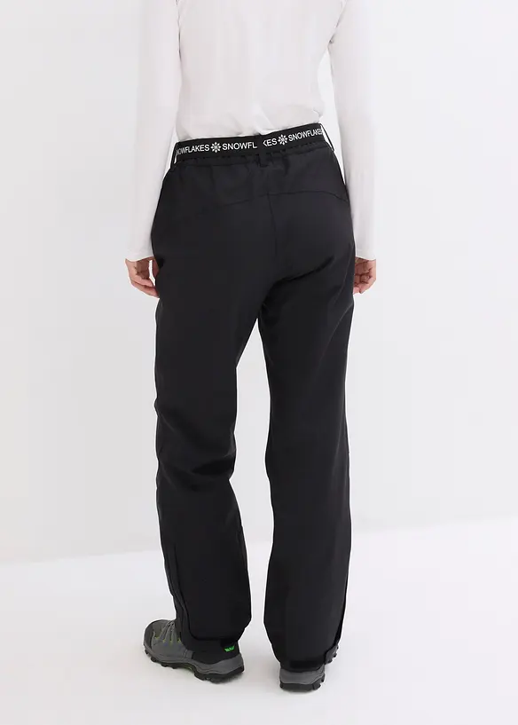 Ski Thermohose mit Fleecefutter, wasserdicht in schwarz von hinten - bonprix Ski Thermohose mit Fleecefutter, wasserdicht in schwarz von hinten - bonprix
