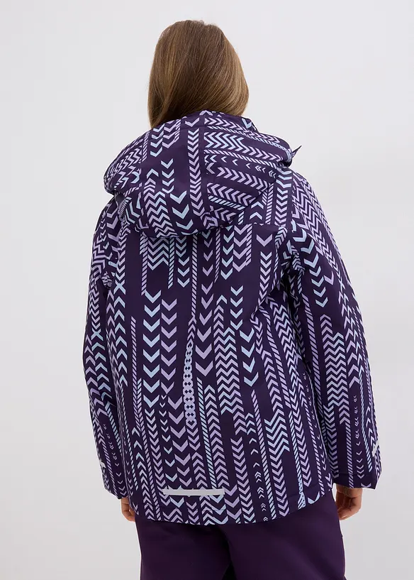 Mädchen Skijacke in lila von hinten (im Anschnitt) - bonprix