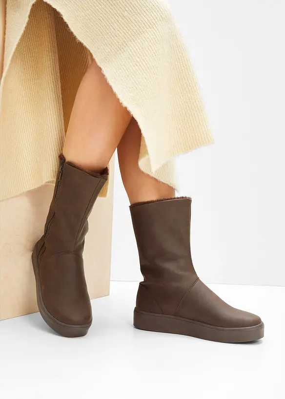 Winter Stiefel in braun - bonprix