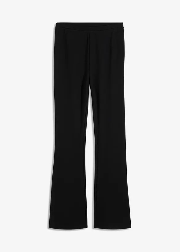 Hose aus bequemen Punto di Roma in schwarz von vorne - bonprix