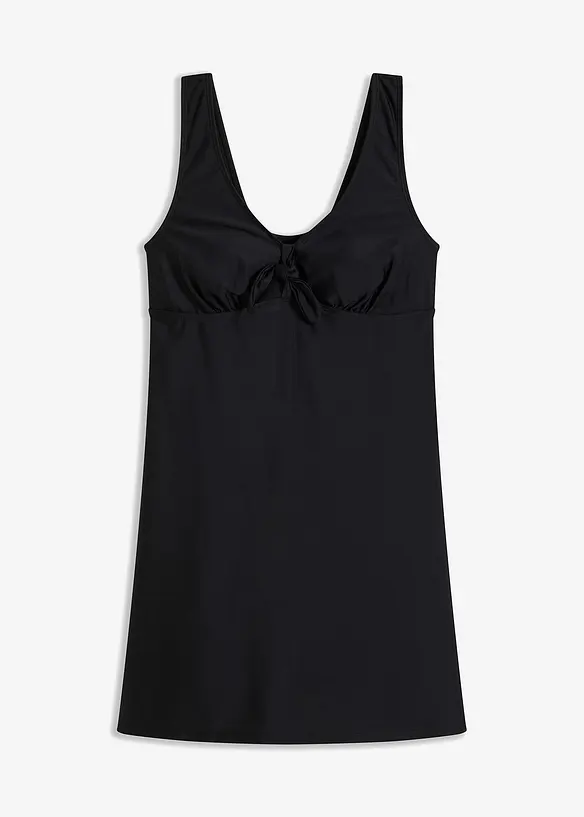 Badekleid in schwarz von vorne - bonprix