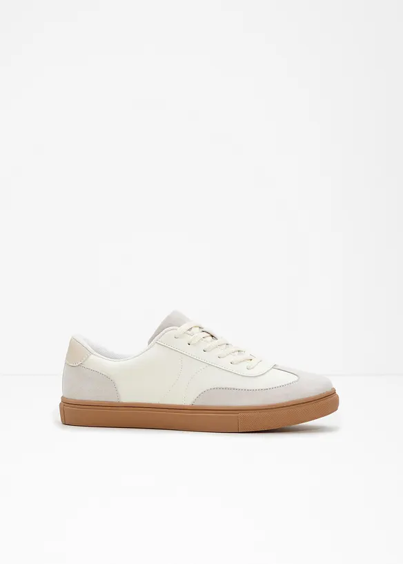 Sneaker im Retrolook in weiß - bonprix