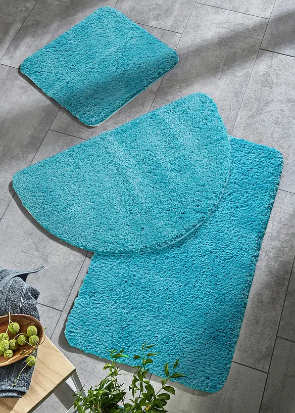 Getuftete Uni-Badematte mit hohem Flor in petrol - bonprix Getuftete Uni-Badematte mit hohem Flor in petrol - bonprix