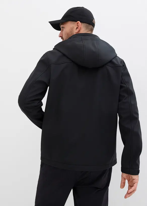 2-in-1 Tragejacke für Herren mit Trageeinsatz in schwarz von hinten (im Anschnitt) - bonprix