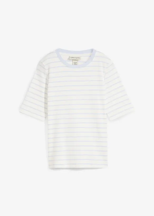 T-Shirt aus schwerer Bio-Baumwolle in weiß von vorne - bonprix T-Shirt aus schwerer Bio-Baumwolle in weiß von vorne - bonprix