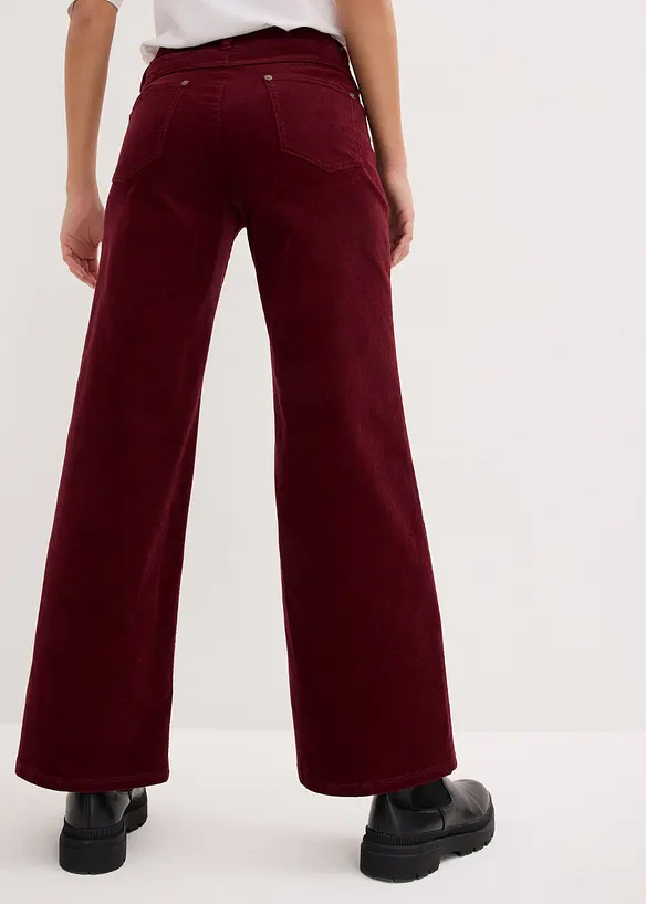 Marlene-Cordhose aus Baumwoll-Mix in rot von hinten - bonprix Marlene-Cordhose aus Baumwoll-Mix in rot von hinten - bonprix