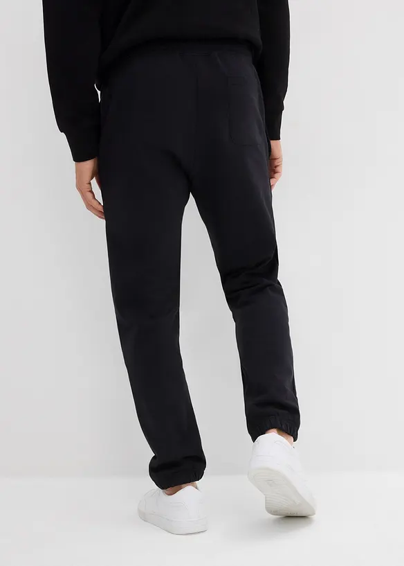 Loose Fit Jogginghose, Straight in schwarz von hinten - bonprix