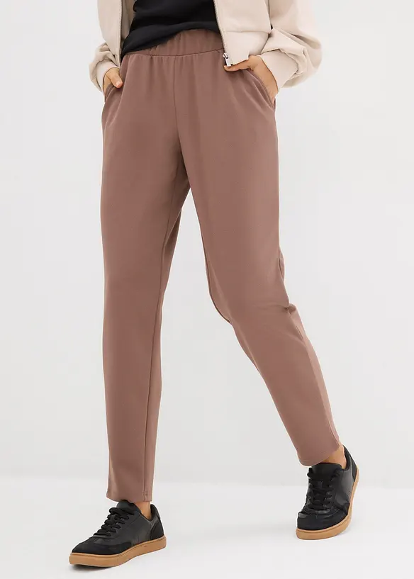 Scubahose mit Bequembund in braun von vorne - bonprix Scubahose mit Bequembund in braun von vorne - bonprix