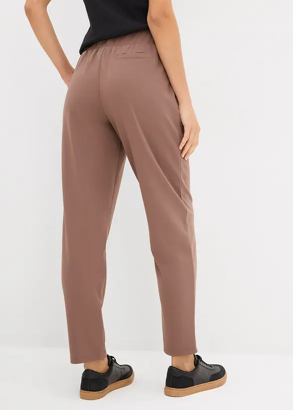 Scubahose mit Bequembund in braun von hinten - bonprix Scubahose mit Bequembund in braun von hinten - bonprix