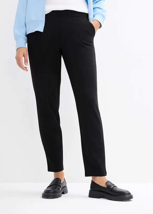Scubahose mit Bequembund in schwarz von vorne - bonprix Scubahose mit Bequembund in schwarz von vorne - bonprix