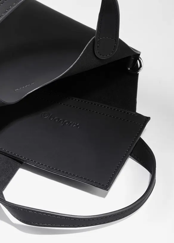 Kleine Handtasche in schwarz geöffnet - bonprix