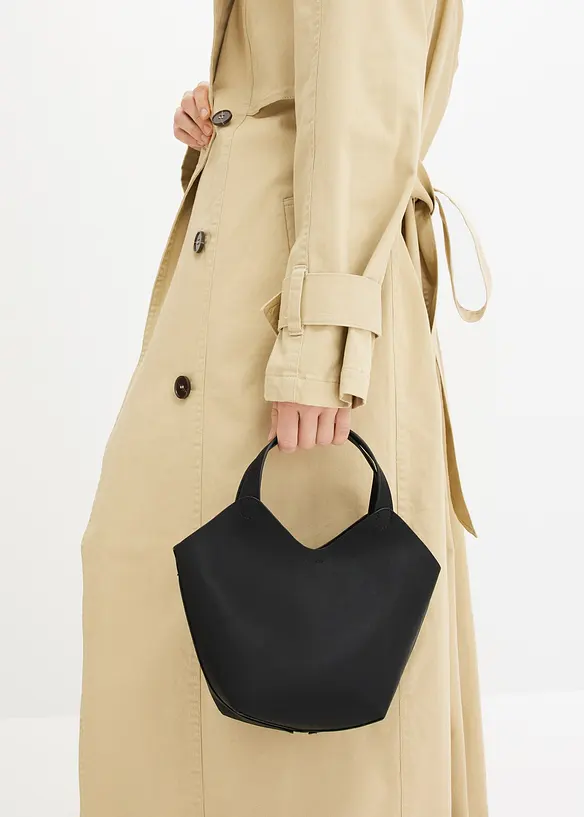 Kleine Handtasche in schwarz im Look von vorne (Totalaufnahme) - bonprix