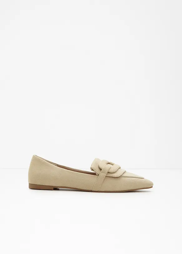 Loafer mit Schnalle in grün - bonprix