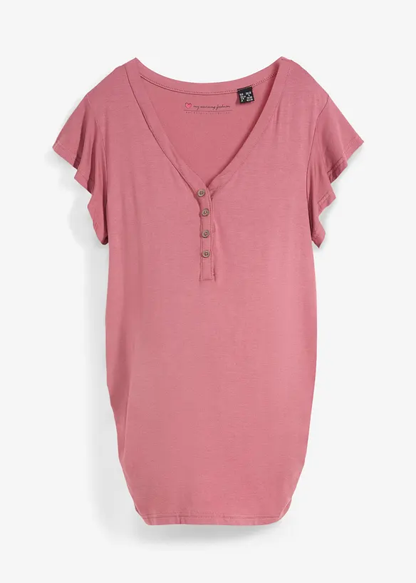 2 in 1 Umstands- und Stillshirt in lila von vorne - bonprix 2 in 1 Umstands- und Stillshirt in lila von vorne - bonprix