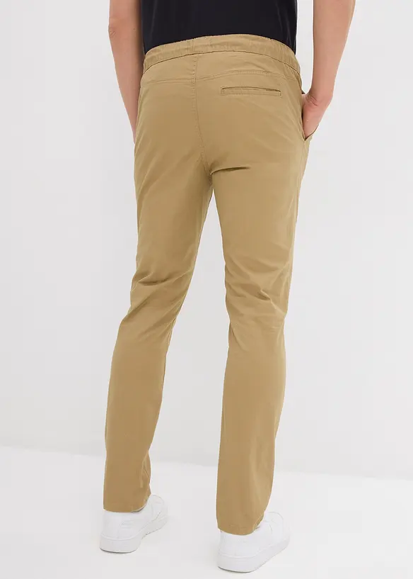 Regular Fit Schlupfhose, Straight in braun von hinten - bonprix