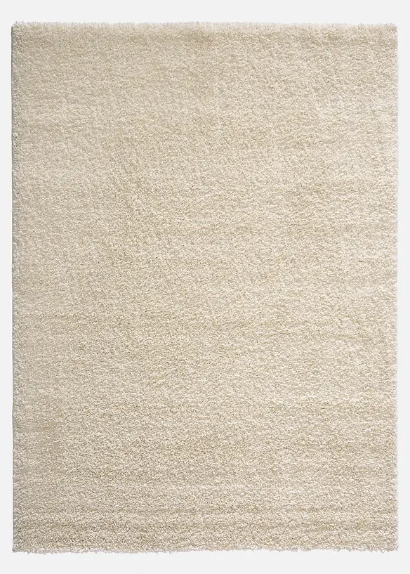 Hochflor Teppich in beige - bonprix