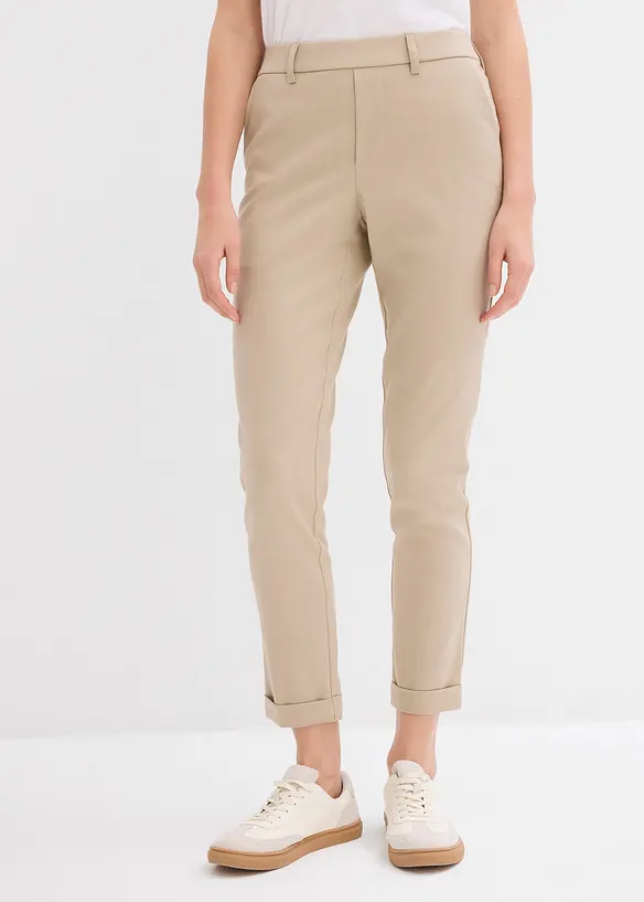 Chinohose aus Viskose-Mix in beige von vorne - bonprix Chinohose aus Viskose-Mix in beige von vorne - bonprix