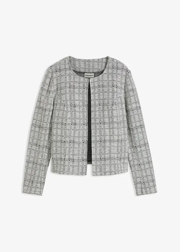 Strickjacke aus Baumwoll-Mix in schwarz von vorne - bonprix Strickjacke aus Baumwoll-Mix in schwarz von vorne - bonprix