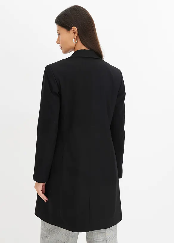 Longblazer in schwarz von hinten (Totalaufnahme) - bonprix