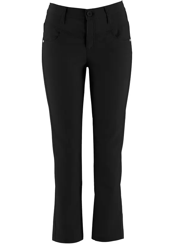 7/8-Hose aus Bengalin in schwarz - bonprix