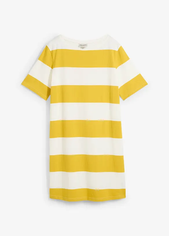 Shirtkleid aus reiner Bio-Baumwolle in gelb von vorne - bonprix Shirtkleid aus reiner Bio-Baumwolle in gelb von vorne - bonprix