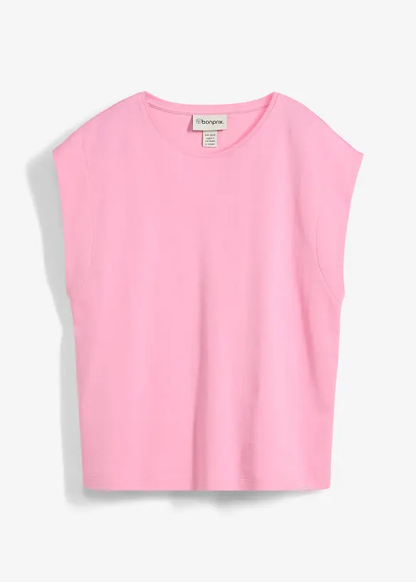 Shirt aus reiner Bio-Baumwolle in rosa von vorne - bonprix Shirt aus reiner Bio-Baumwolle in rosa von vorne - bonprix