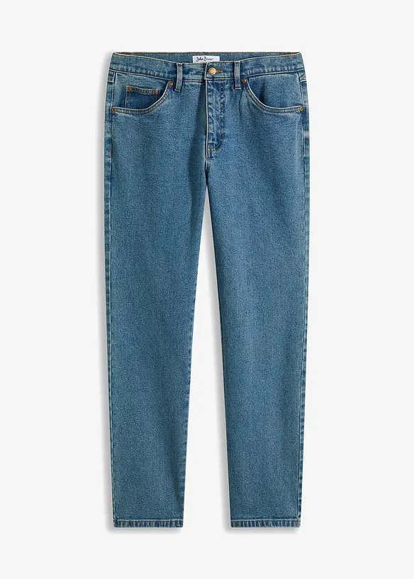 Classic-Fit-Jeans, Straight in blau von vorne - bonprix