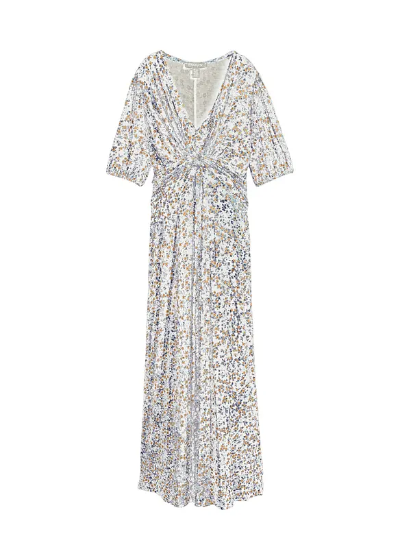 Maxi-Umstands- und Stillkleid aus Jersey in blau von vorne - bonprix Maxi-Umstands- und Stillkleid aus Jersey in blau von vorne - bonprix