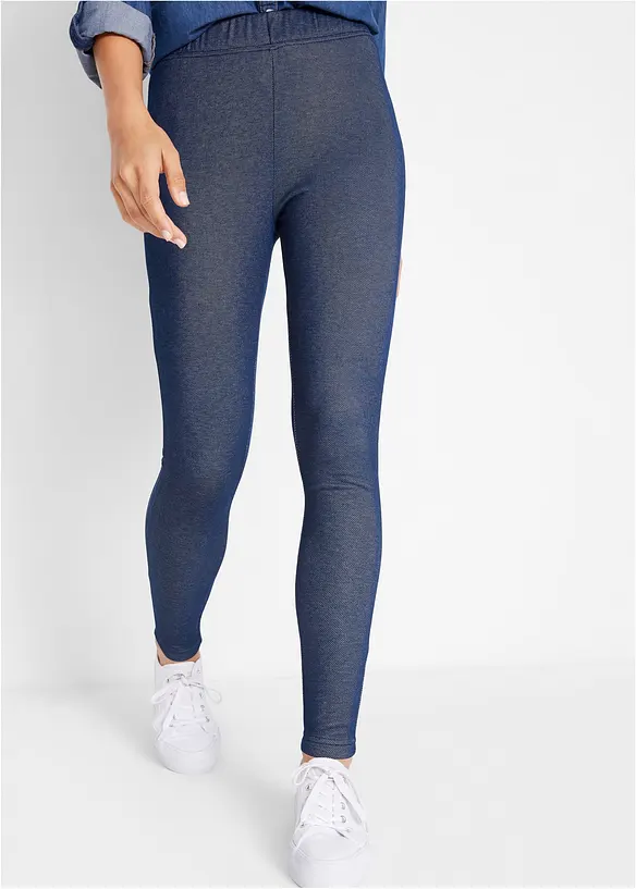 Thermo-Leggins in Jeansoptik in blau von vorne - bonprix Thermo-Leggins in Jeansoptik in blau von vorne - bonprix