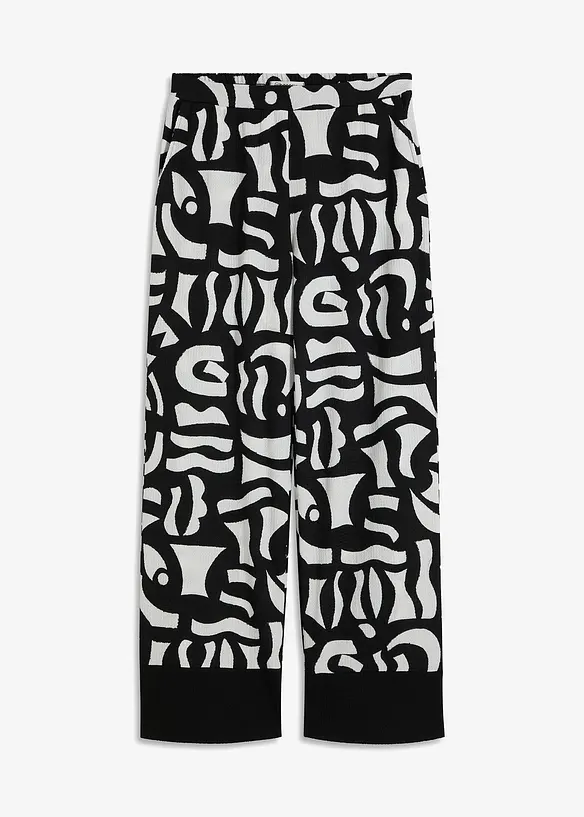 Jersey-Hose in schwarz von vorne - bonprix
