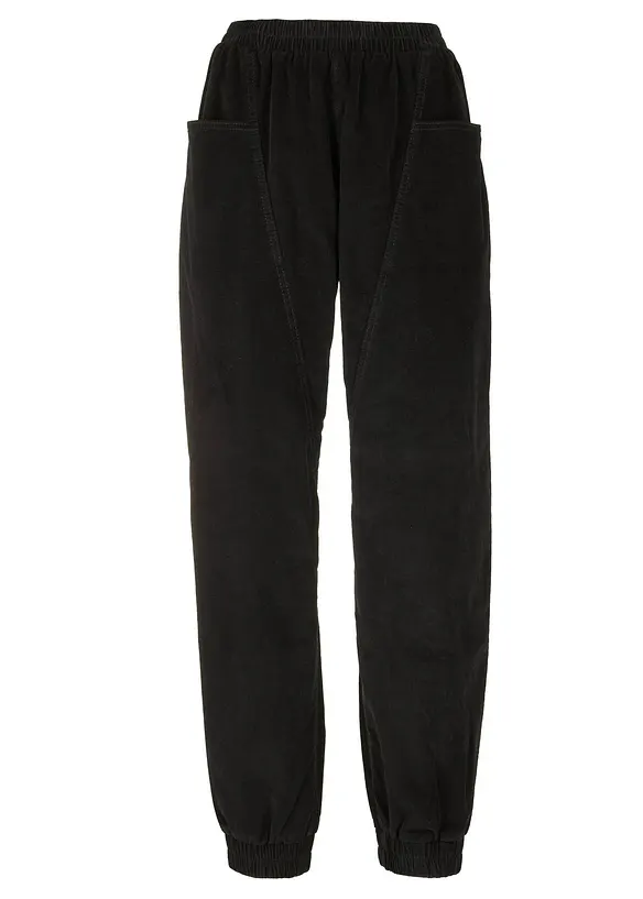 Cordhose aus Baumwoll-Mix in schwarz von vorne - bonprix Cordhose aus Baumwoll-Mix in schwarz von vorne - bonprix