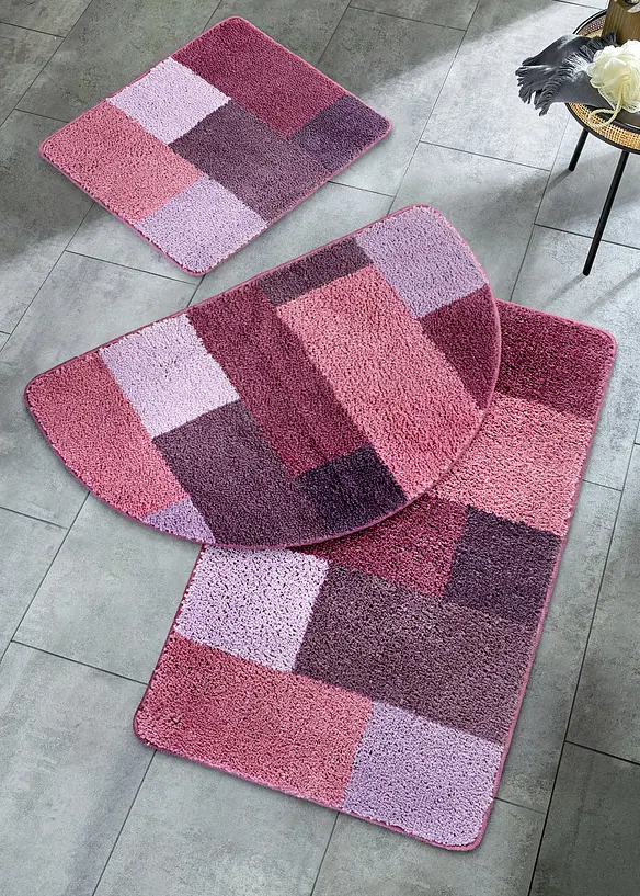 Getuftete Badematte mit Pastell- Farben in rosa - bonprix