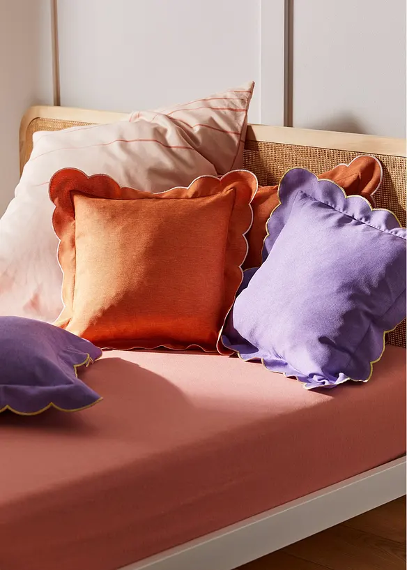 Jersey Spannbettlaken in Frühlingsfarben in rosa (Ambiente) - bonprix