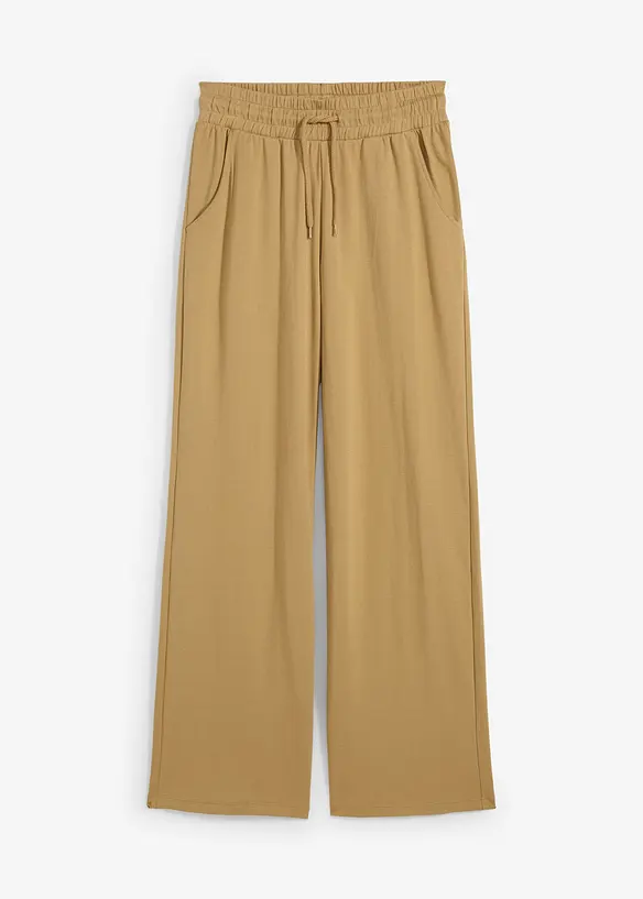 Jersey-Hose aus Interlock in braun von vorne - bonprix Jersey-Hose aus Interlock in braun von vorne - bonprix