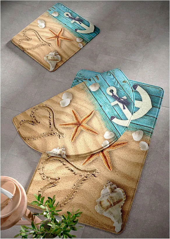 Badematte mit Memory Schaum in beige - bonprix