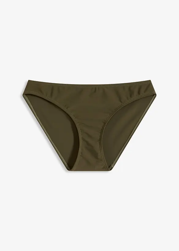 Bikinihose mit normalem Beinausschnitt in grün von vorne - bonprix