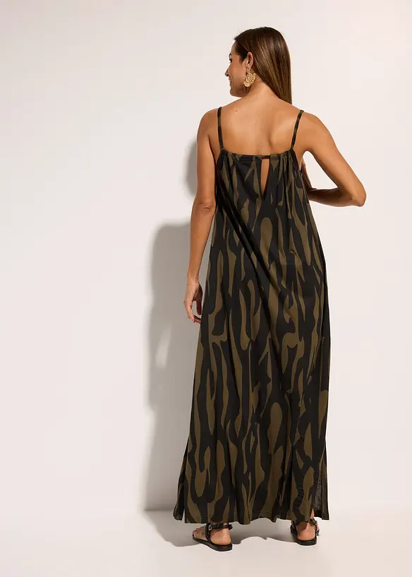 Strandkleid in schwarz von hinten (Totalaufnahme) - bonprix