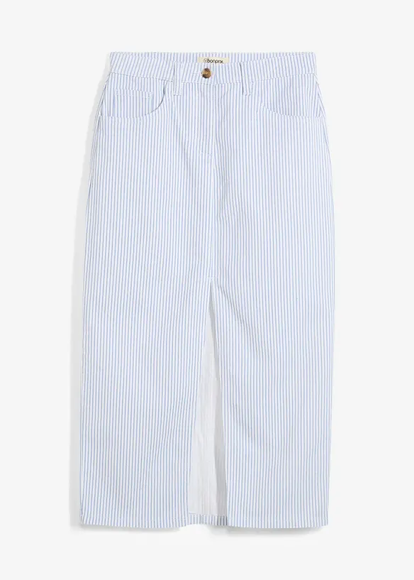 Jeansrock in weiß von vorne - bonprix Jeansrock in weiß von vorne - bonprix