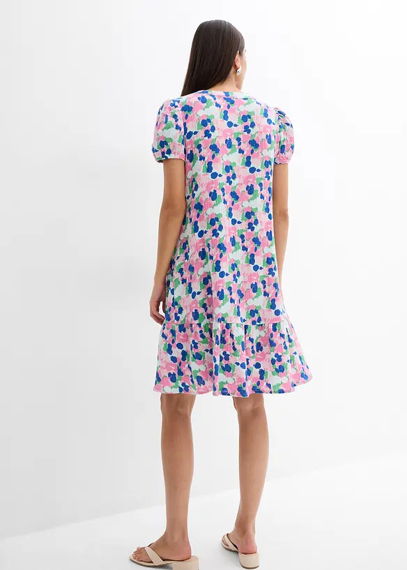 Minikleid aus weichem Musselin in weiß von hinten (Totalaufnahme) - bonprix Minikleid aus weichem Musselin in weiß von hinten (Totalaufnahme) - bonprix