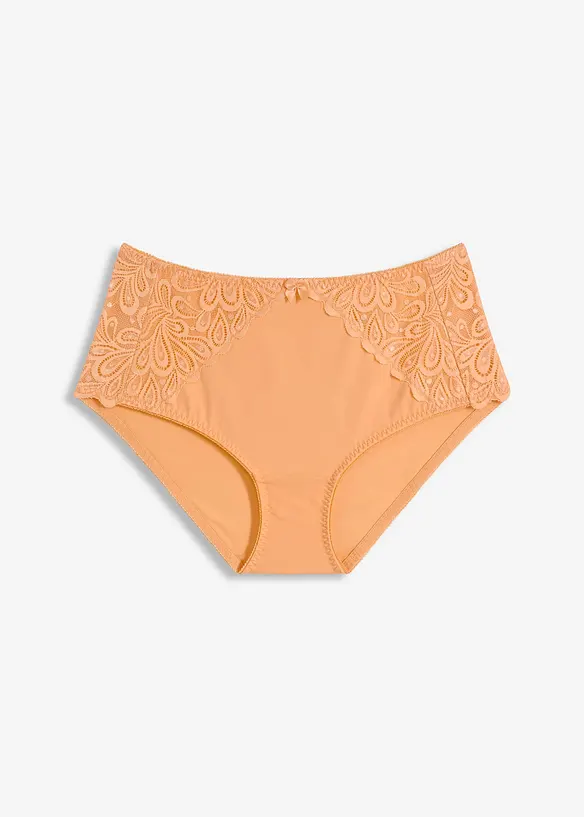 Formslip mit zarter Spitze in orange von vorne - bonprix