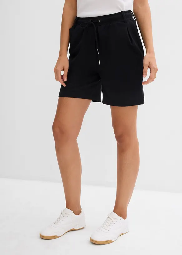Sweathose in schwarz von vorne - bonprix