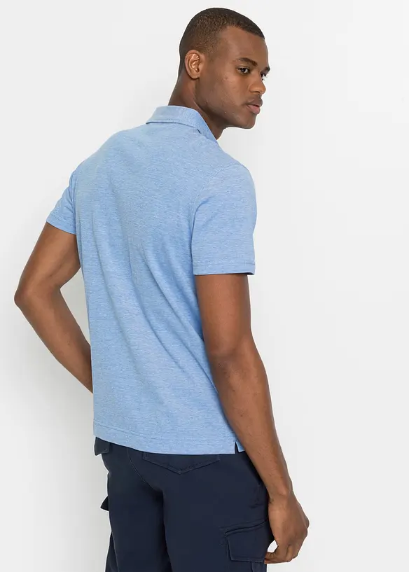 Poloshirt aus robustem Piqué (2er Pack) in rot von hinten (im Anschnitt) - bonprix