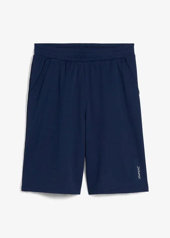Sport-Shorts, Regular Fit in blau von vorne - bonprix