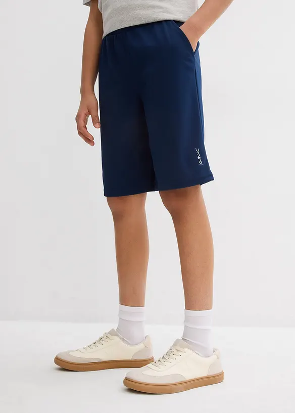 Sport-Shorts, Regular Fit in blau von vorne - bonprix