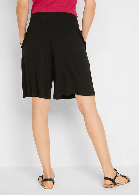Jersey-Bermuda aus Viskose-Mix in schwarz von hinten - bonprix Jersey-Bermuda aus Viskose-Mix in schwarz von hinten - bonprix