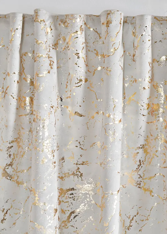 Thermo-Verdunkelungsvorhang mit samtiger Oberfläche und Glanz, auch in extra lang (1er Pack) in beige - bonprix