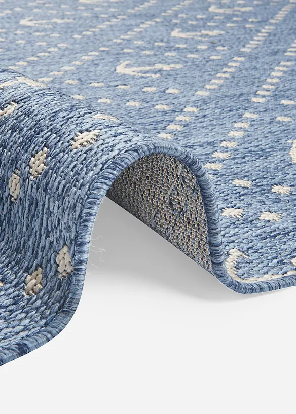 In-und Outdoor Teppich mit Anker Motiv in blau (Detailaufnahme) - bonprix