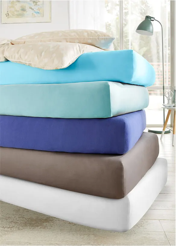Jersey Spannbettlaken in weiß (Ambiente) - bonprix