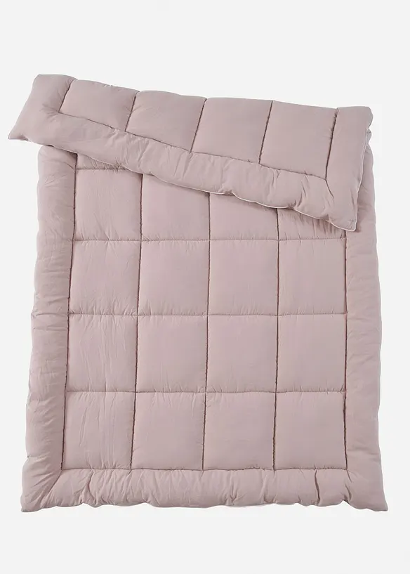 Cotton Touch Bettdecke leicht in beige von vorne - bonprix