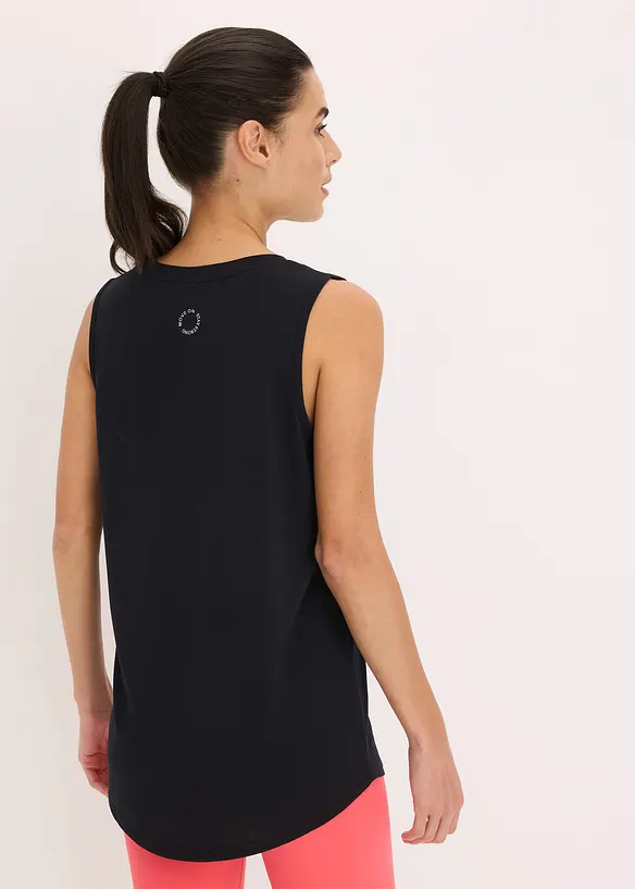 Sport-Top (2er Pack), schnelltrocknend in schwarz von hinten (im Anschnitt) - bonprix Sport-Top (2er Pack), schnelltrocknend in schwarz von hinten (im Anschnitt) - bonprix